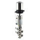 Overall view of Sangyie Technology's hygienic stainless steel mini single seat diverter valve